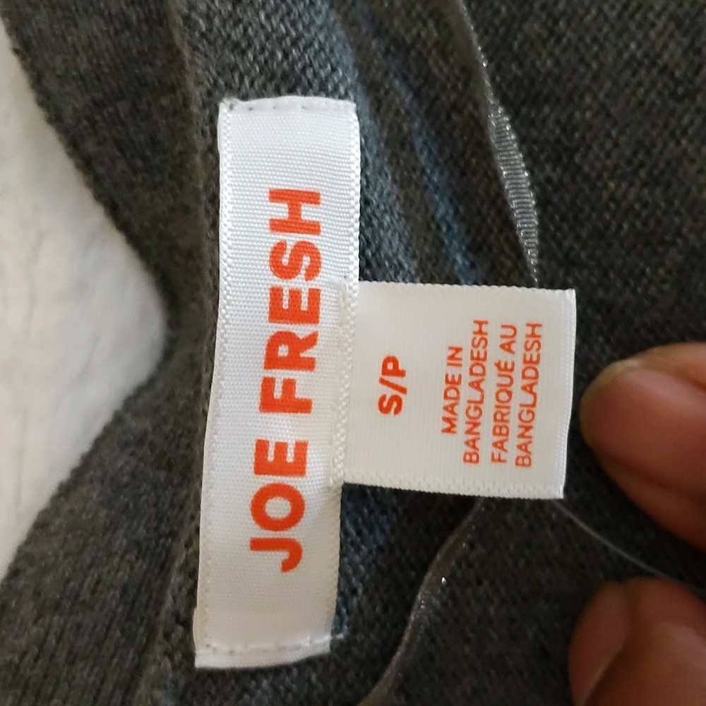 Joe Fresh| NWT Long Grey Buttoned Down Long Sleeve Cardigan Cotton Blend - Picture 9 of 14